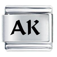 Italian Charms - ak alaska state laser italian charm Image.