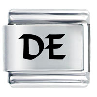 Italian Charms - de delaware state laser italian charm Image.