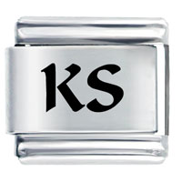Italian Charms - ks kansas state laser italian charm Image.