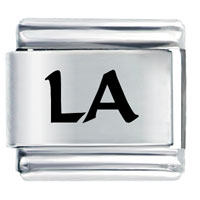 Italian Charms - la louisiana state laser italian charm Image.