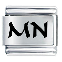 Italian Charms - mn minnesota state laser italian charm Image.
