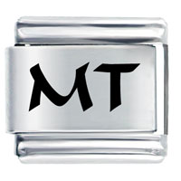 Italian Charms - mt montana state laser italian charm Image.