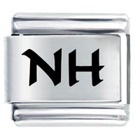 Italian Charms - nh new hampshire laser italian charm Image.