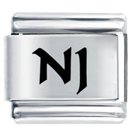 Italian Charms - nj new jersey laser italian charm Image.