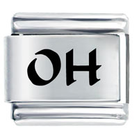 Italian Charms - oh ohio state laser italian charm Image.