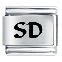 Italian Charms - sd south dakota laser italian charm Image.