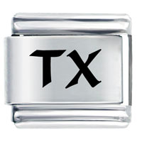 Italian Charms - tx texas state laser italian charm Image.