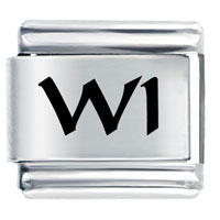 Italian Charms - wi wisconsin state laser italian charm Image.