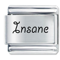L_P0678: letters insane laser italian charm Image.