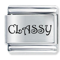 Italian Charms - classy laser italian charm Image.