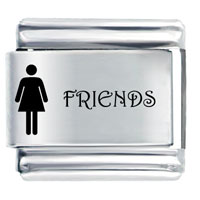 Italian Charms - best girl second half friendship italian charms Image.