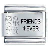 Italian Charms - 4 ever friendship italian charms Image.