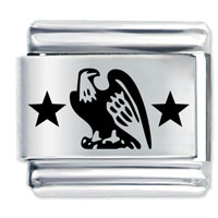 Italian Charms - eagle laser italian charm Image.