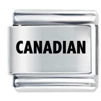 Italian Charms - canadian laser italian charm Image.
