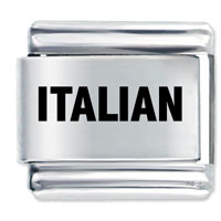 Italian Charms - italian laser charm Image.