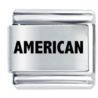 Italian Charms - american laser italian charm Image.