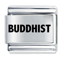 Italian Charms - buddhist laser italian charm Image.