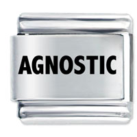 Italian Charms - agnostic laser italian charm Image.