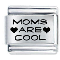 Italian Charms - laser moms are cool italian charm Image.