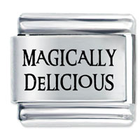 Italian Charms - magically delicious laser italian charm Image.