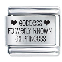 Italian Charms - goddess laser italian charm Image.