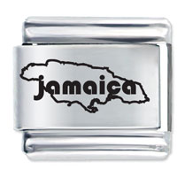 Italian Charms - jamaica laser italian charm Image.