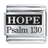 Italian Charms - hope of god laser italian charm Image.