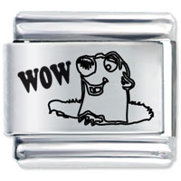 Italian Charms - gopher wow smile laser italian charm Image.