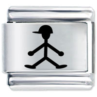 Italian Charms - boy with hat friendship italian charms Image.