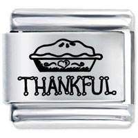 Italian Charms - food for thanksgiving laser italian charm Image.
