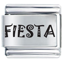 Italian Charms - fiesta laser italian charm Image.