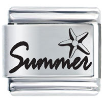 Italian Charms - summer starfish laser italian charm Image.
