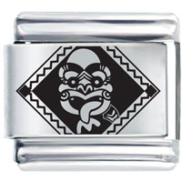 Italian Charms - animal fish face laser italian charm Image.
