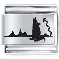 Italian Charms - lonely animal laser italian charm Image.