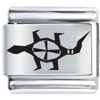 Italian Charms - lizard animal laser italian charm Image.