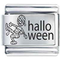 Italian Charms - laser halloween mummy italian charm Image.