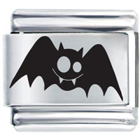 Italian Charms - goofy fun bat laser italian charm Image.