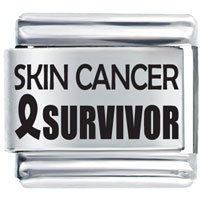 Italian Charms - skin cancer survivor laser italian charm Image.