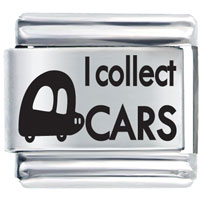 Italian Charms - i collect cars laser italian charm Image.