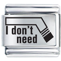Italian Charms - i don't need cigarette laser italian charm Image.