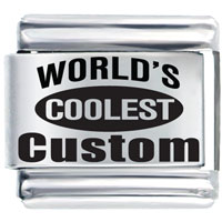 Italian Charms - world's coolest custom laser italian charm Image.