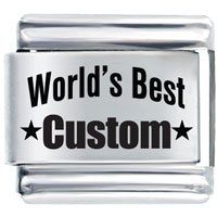 Italian Charms - world's best custom laser italian charm Image.