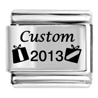 Italian Charms - custom celebration present 2007 laser italian charm Image.