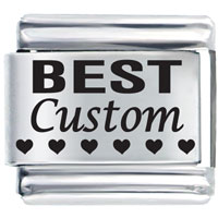 Italian Charms - best hearts custom laser italian charm Image.