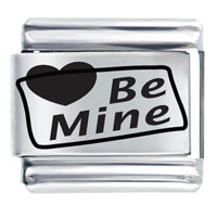 Italian Charms - be mine laser italian charm Image.