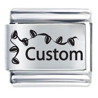 Italian Charms - custom christmas lights laser italian charm Image.