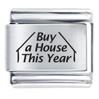 Italian Charms - buy house this year laser italian charm Image.