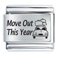 Italian Charms - move out this year laser italian charm Image.