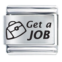 Italian Charms - get a job laser italian charm Image.