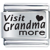Italian Charms - home &amp;amp; family visit grandma more laser italian charm bracelets Image.